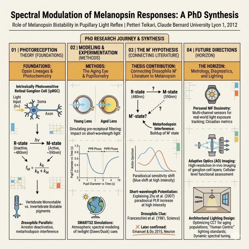 PhD synthesis poster — 4-panel overview of thesis research